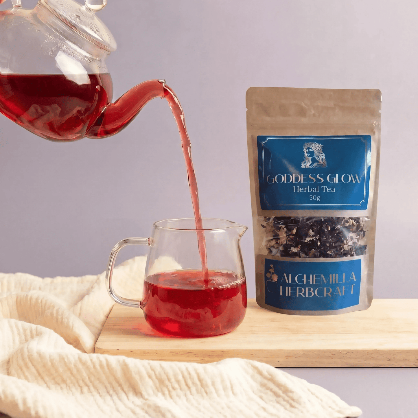 Goddess Glow Herbal Tea for Self Love and Feminine Energy