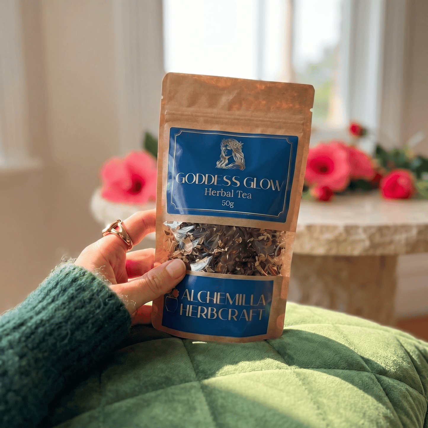 Goddess Glow Herbal Tea for Self Love and Feminine Energy