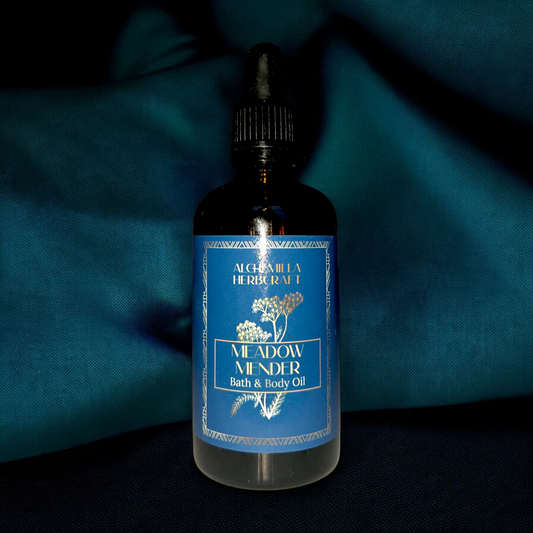 Meadow Mender Bath & Body Oil – Rosehip, Yarrow, Plantain & Calendula Herbal Oil