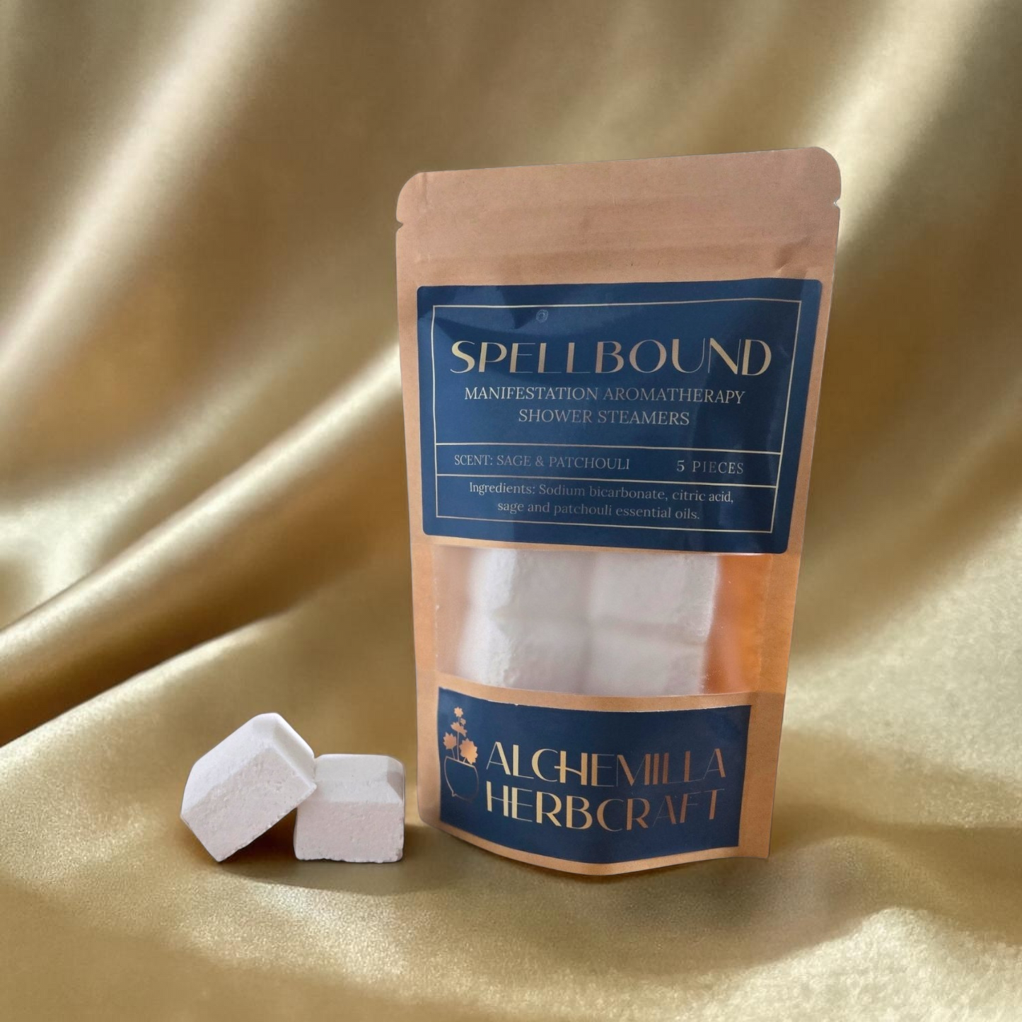 Spellbound — Sage & Patchouli Shower Steamers for Manifesting
